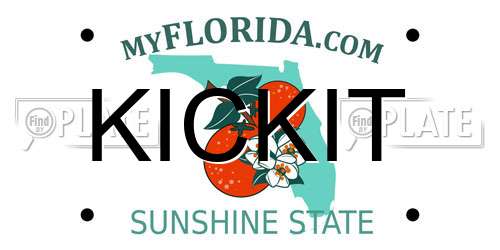 KICKIT Florida License Plate