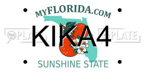 KIKA4 Florida License Plate