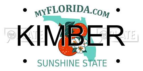 KIMBER Florida License Plate