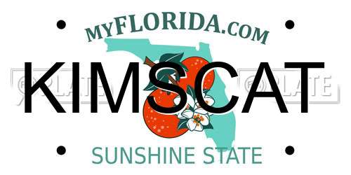 KIMSCAT Florida License Plate
