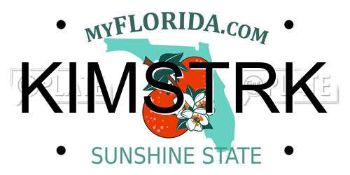 KIMSTRK Florida License Plate