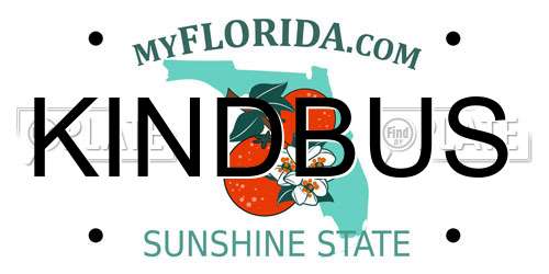 KINDBUS Florida License Plate