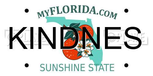 KINDNES Florida License Plate