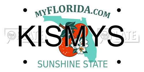 KISMYS Florida License Plate