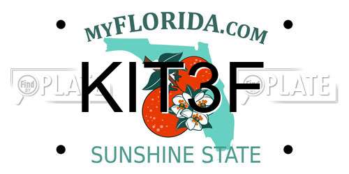 KIT3F Florida License Plate