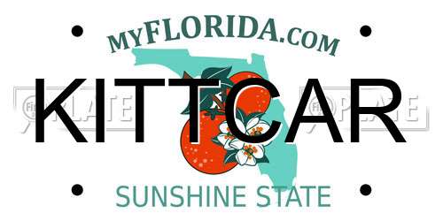 KITTCAR Florida License Plate