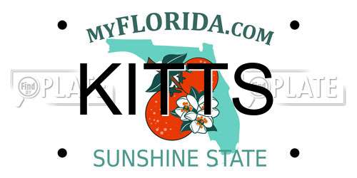 KITTS Florida License Plate
