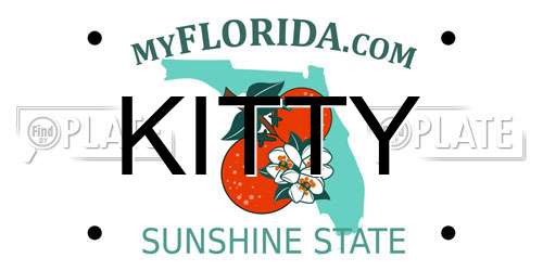 KITTY Florida License Plate