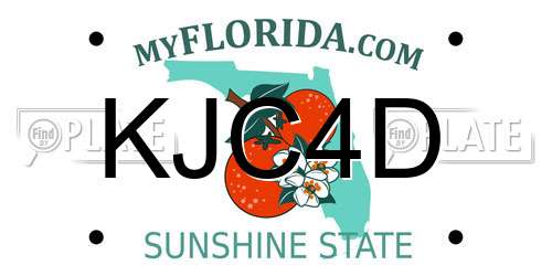 KJC4D Florida License Plate