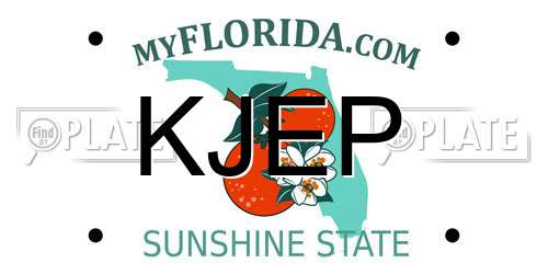 KJEP Florida License Plate