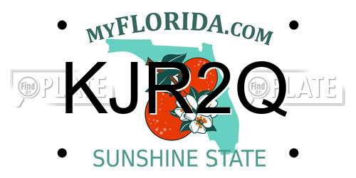 KJR2Q Florida License Plate