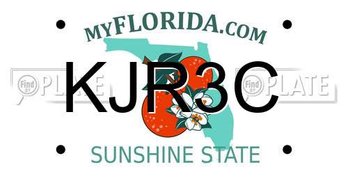 KJR3C Florida License Plate