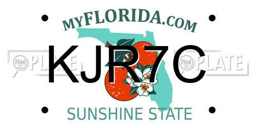 KJR7C Florida License Plate