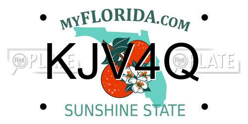 KJV4Q Florida License Plate
