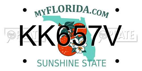 KK657V Florida License Plate