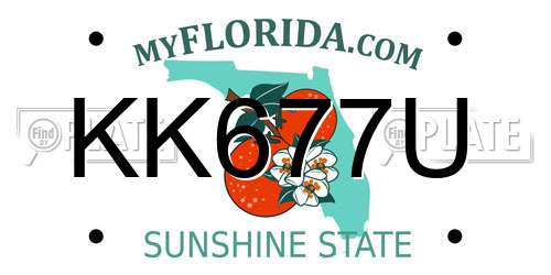 KK677U Florida License Plate