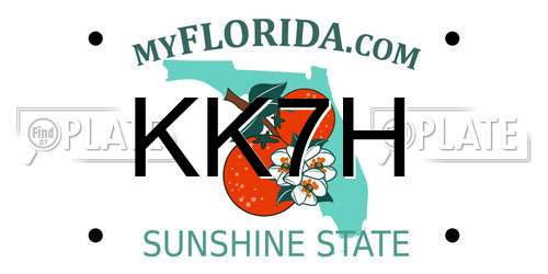 KK7H Florida License Plate