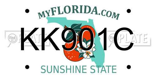 KK901C Florida License Plate