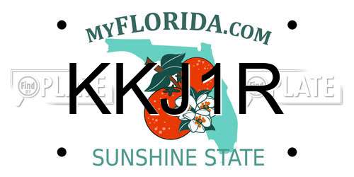 KKJ1R Florida License Plate