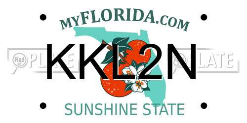 KKL2N Florida License Plate