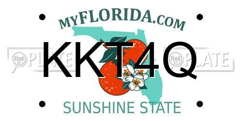 KKT4Q Florida License Plate