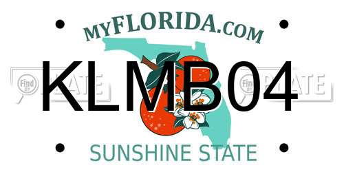 KLMB04 Florida License Plate