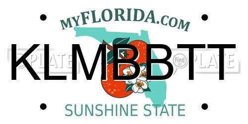 KLMBBTT Florida License Plate