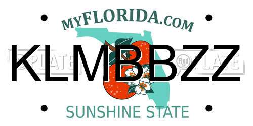 KLMBBZZ Florida License Plate