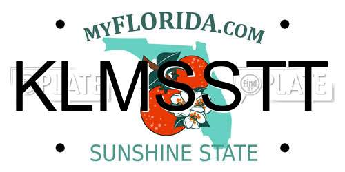 KLMSSTT Florida License Plate