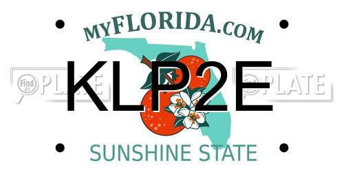 KLP2E Florida License Plate