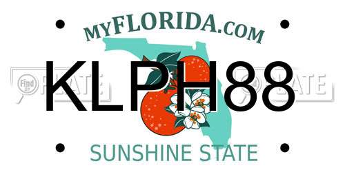 KLPH88 Florida License Plate