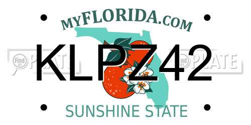 KLPZ42 Florida License Plate
