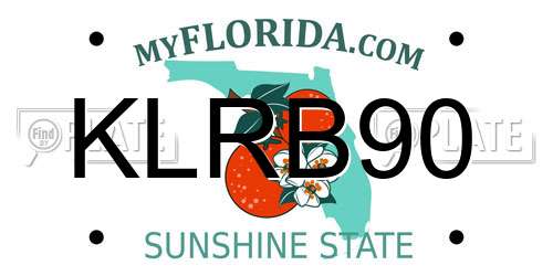 KLRB90 Florida License Plate