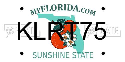 KLRT75 Florida License Plate