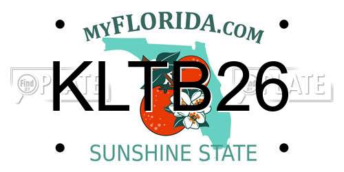 KLTB26 Florida License Plate