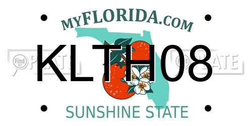 KLTH08 Florida License Plate