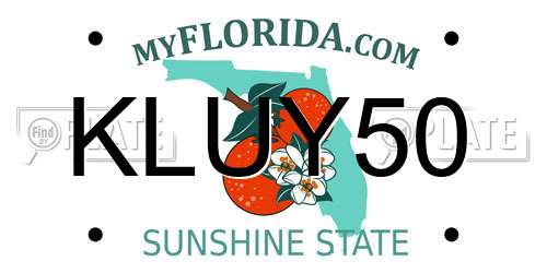 KLUY50 Florida License Plate