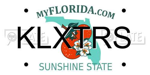 KLXTRS Florida License Plate