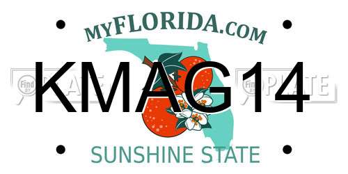 KMAG14 Florida License Plate