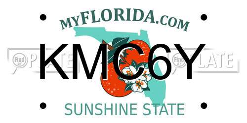 KMC6Y Florida License Plate
