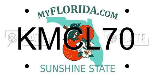 KMCL70 Florida License Plate