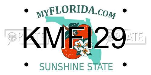KMFI29 Florida License Plate