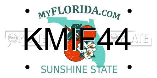 KMIF44 Florida License Plate