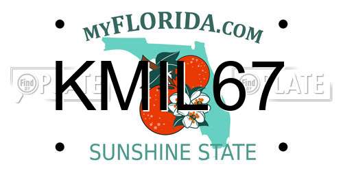 KMIL67 Florida License Plate