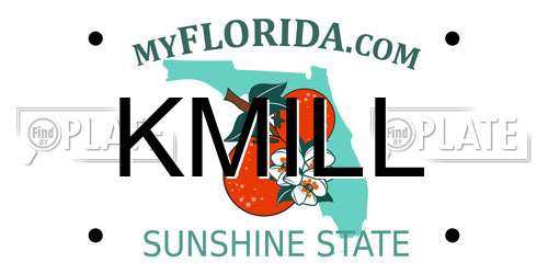 KMILL Florida License Plate