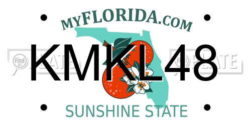 KMKL48 Florida License Plate
