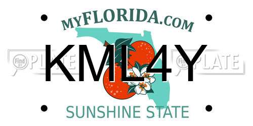 KML4Y Florida License Plate
