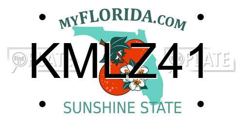 KMLZ41 Florida License Plate
