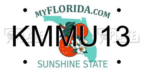 KMMU13 Florida License Plate