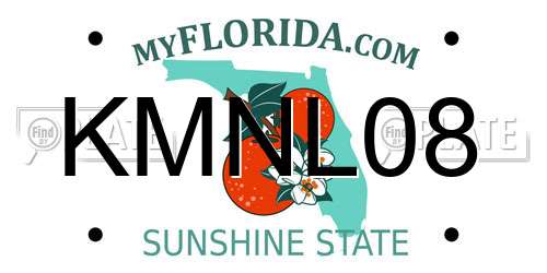 KMNL08 Florida License Plate